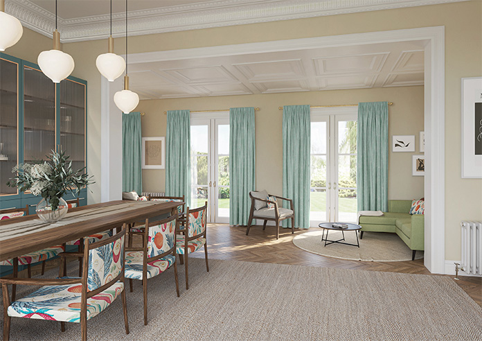 Cascade, Sea Breeze - Made to Measure Curtains - Image 8